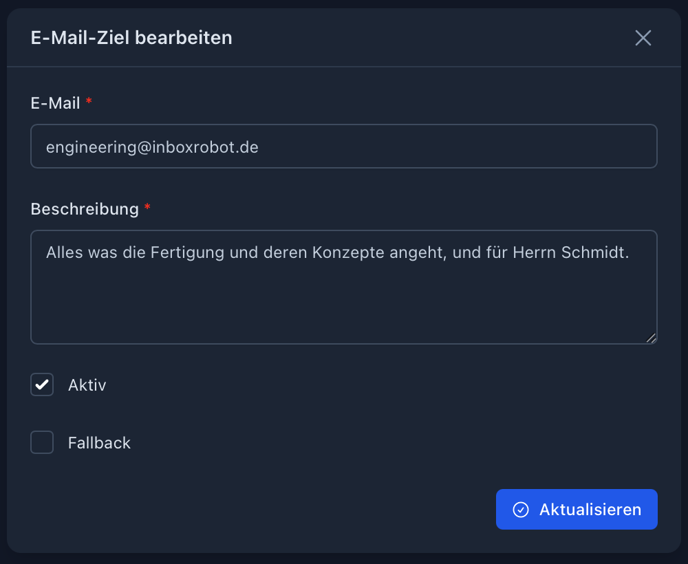 Screenshot dunkel